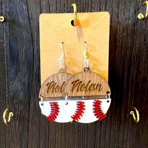Custom Baseball Earrings